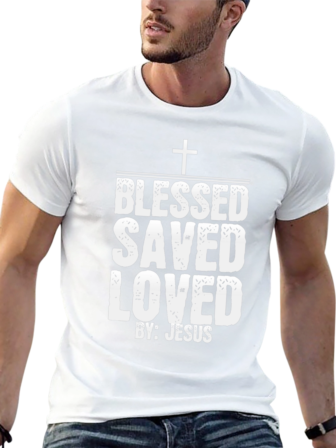 Blessed Saved Loved T-Shirt - Christian Faith Tee
