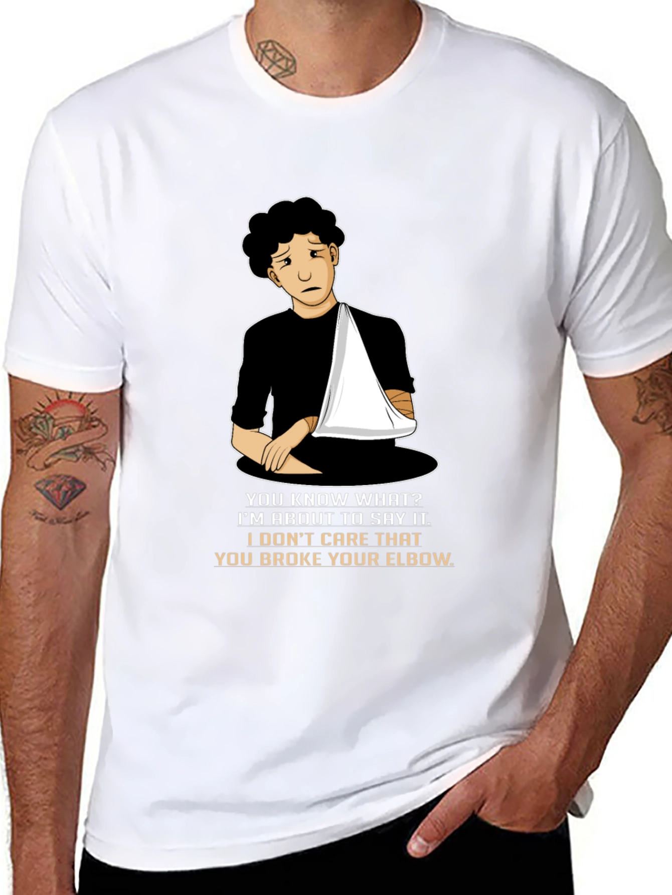 Broken Elbow Humor T-Shirt