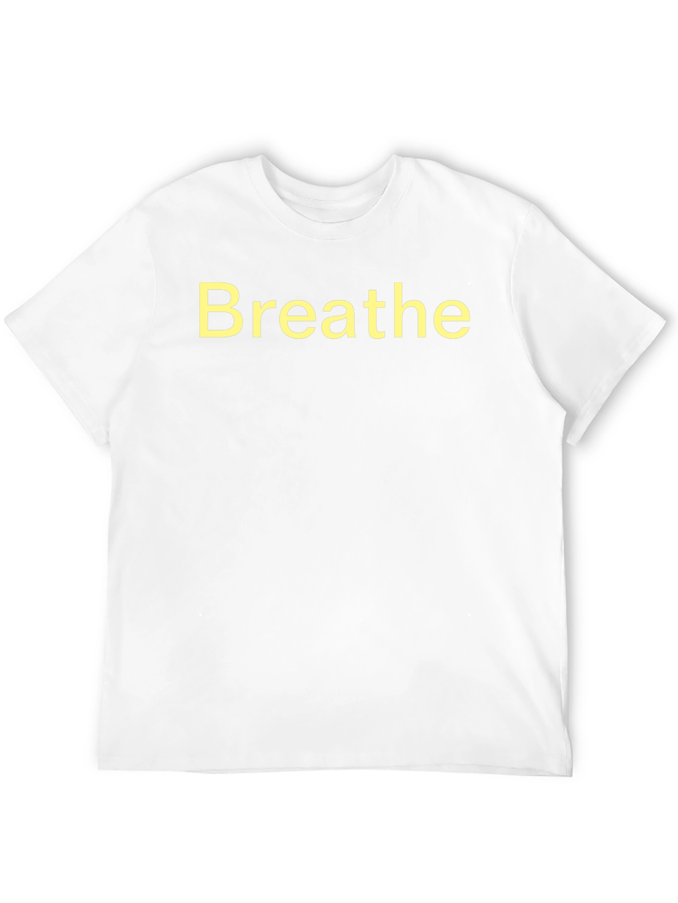 Breathe Graphic Tee - Black Cotton Comfort