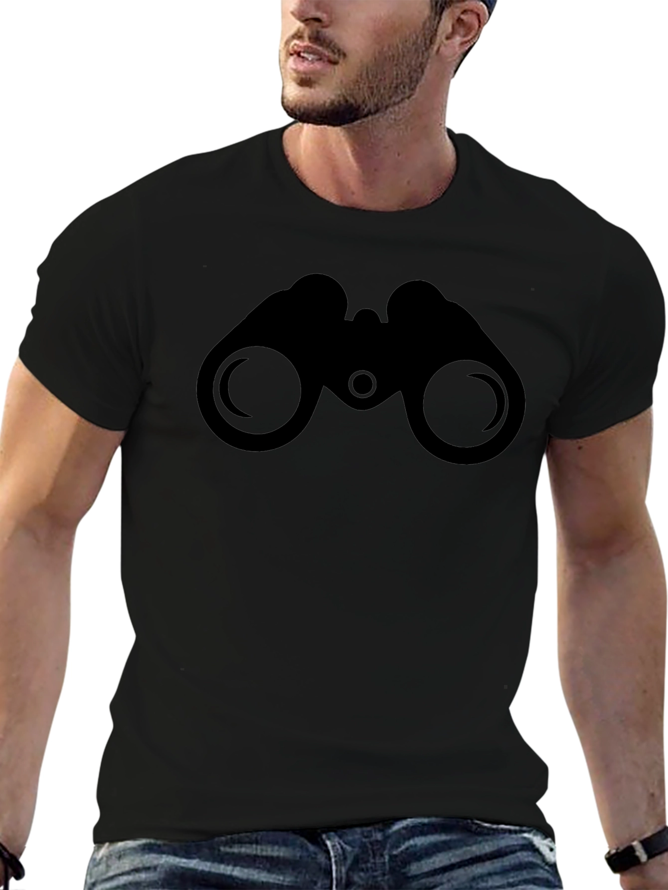 Binoculars Graphic Tee - Stylish Casual Wear