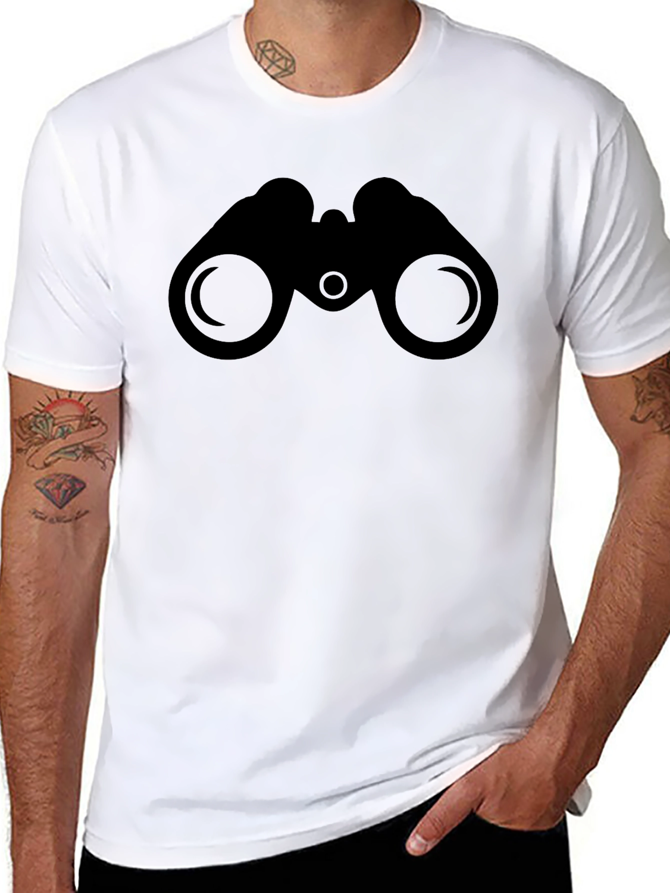 Binoculars Graphic Tee - Stylish Casual Wear