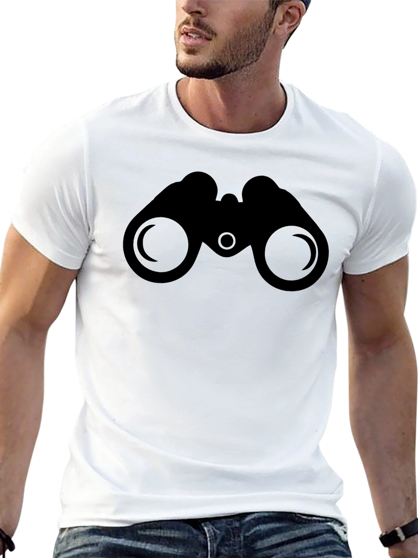Binoculars Graphic Tee - Stylish Casual Wear