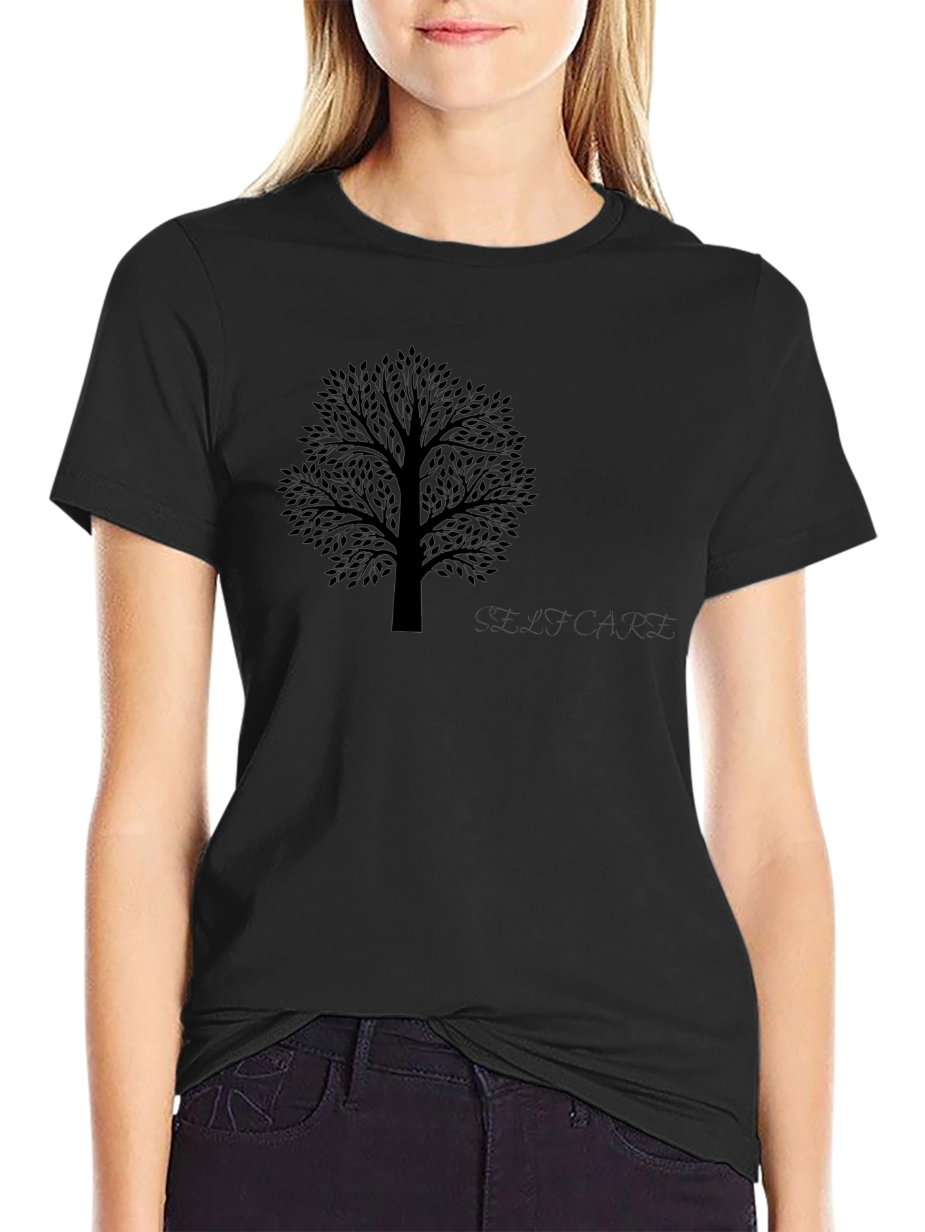 Black Tree Graphic Tee - Soft & Stylish