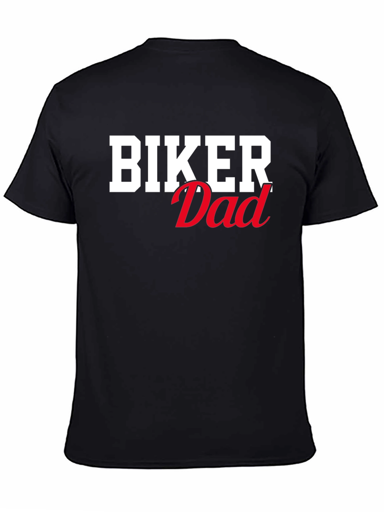 Biker Dad Graphic T-Shirt - Black