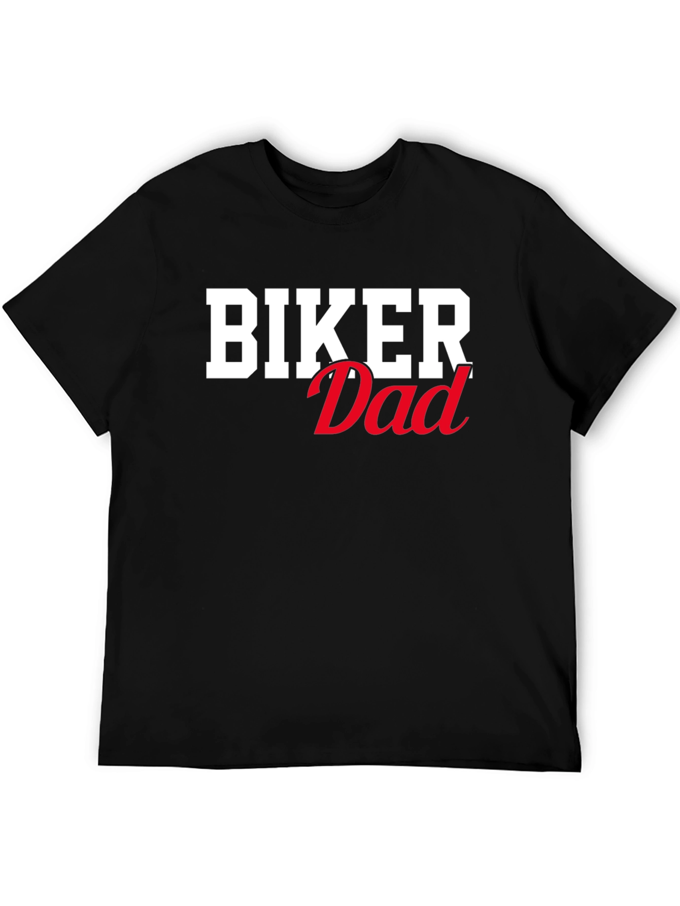 Biker Dad Graphic T-Shirt - Black