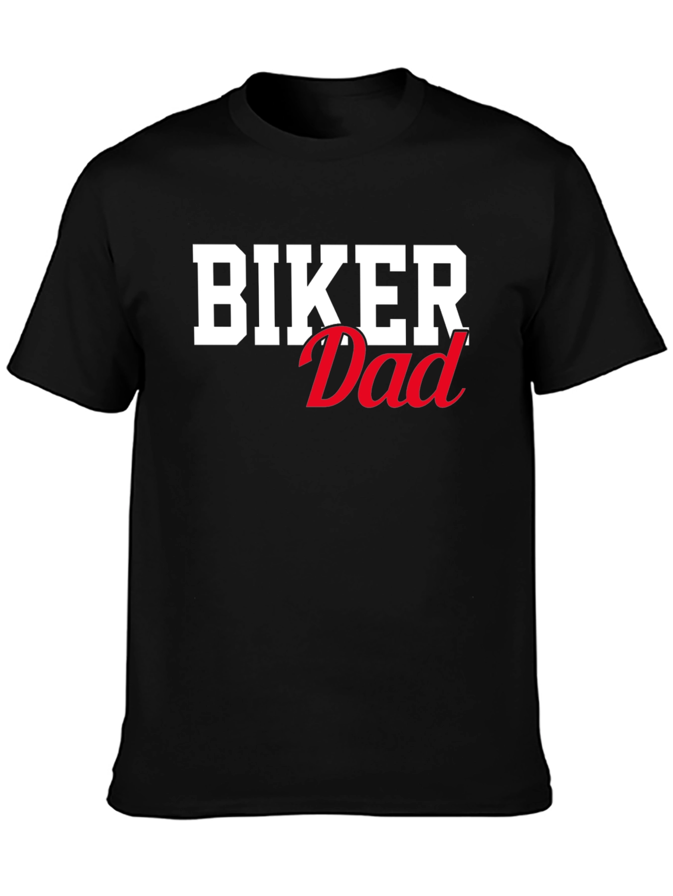 Biker Dad Graphic T-Shirt - Black