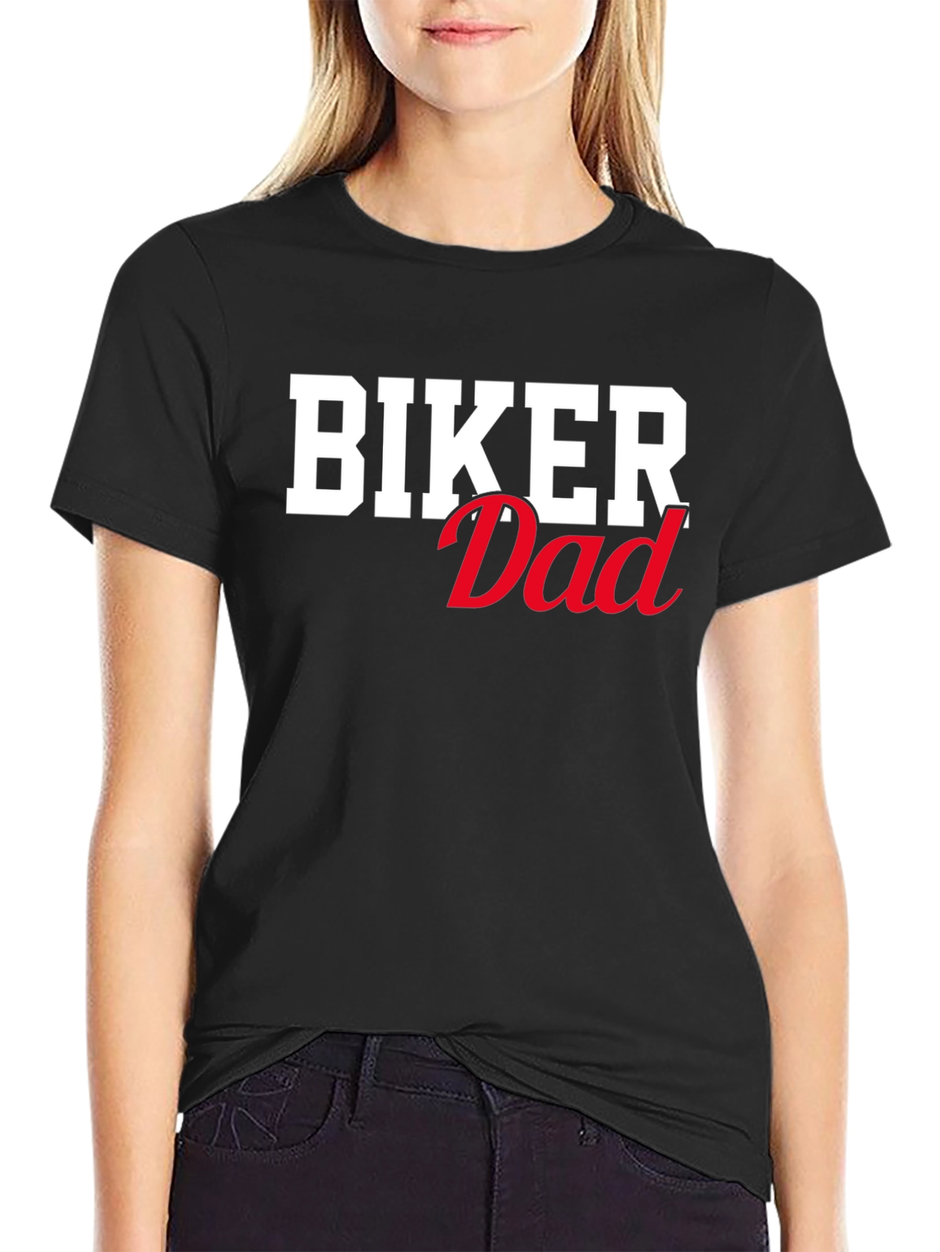 Biker Dad Graphic T-Shirt - Black