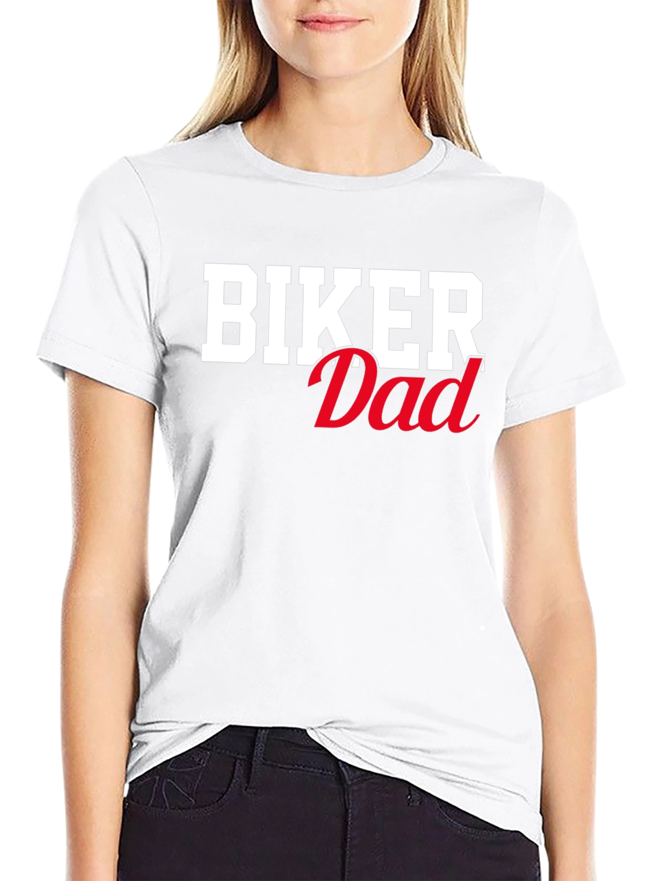 Biker Dad Graphic T-Shirt - Black