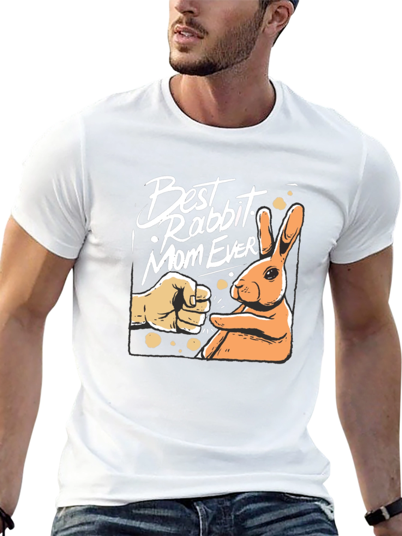 Best Rabbit Mom Ever Graphic Tee