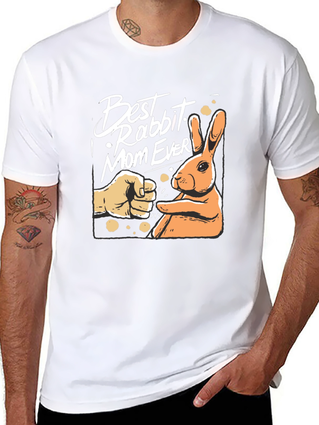 Best Rabbit Mom Ever Graphic Tee