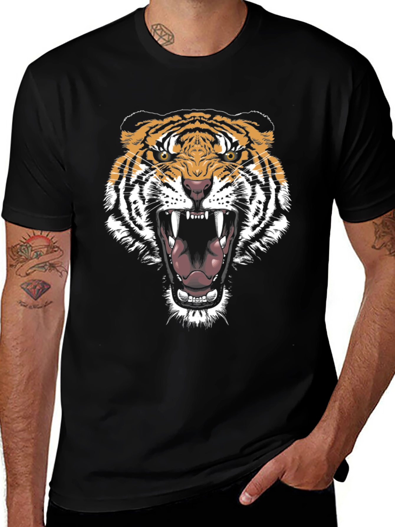 Black Tiger Graphic Tee