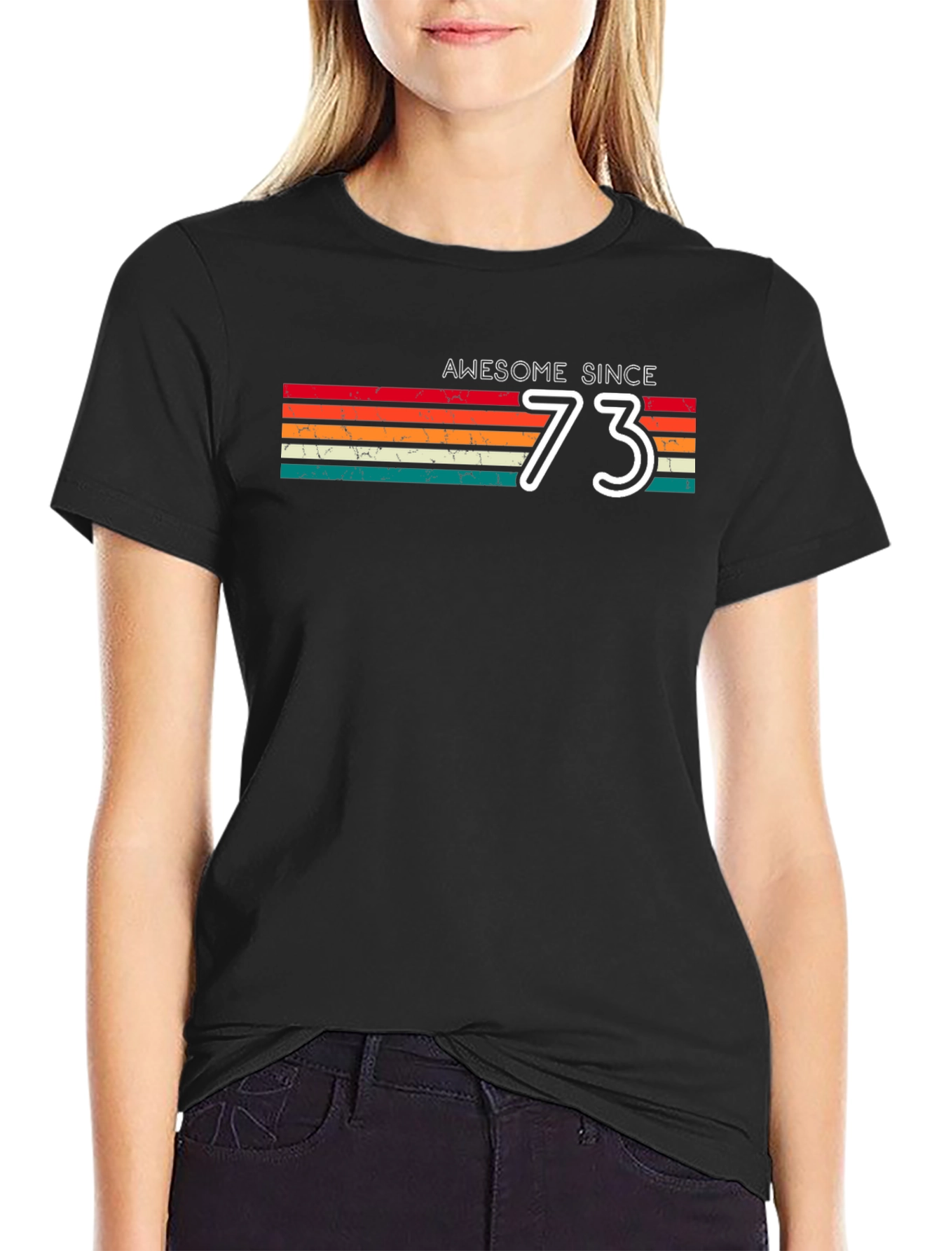 Awesome Since 1973 Graphic T-Shirt - Retro Birthday Tee