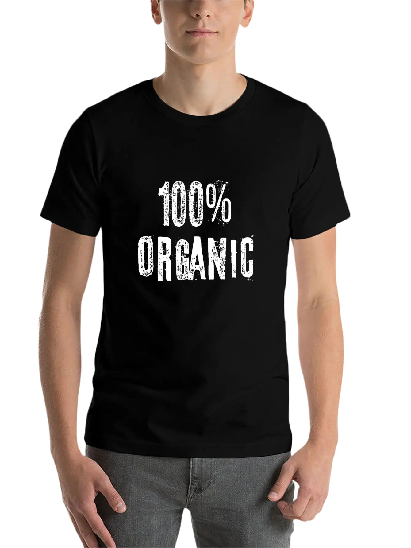 100 Percent Organic Basic Graphic T-Shirt – Daily Comfort In Soft Cotton