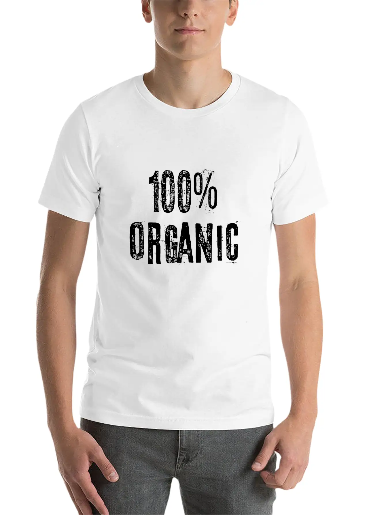 100 Percent Organic Basic Graphic T-Shirt – Daily Comfort In Soft Cotton