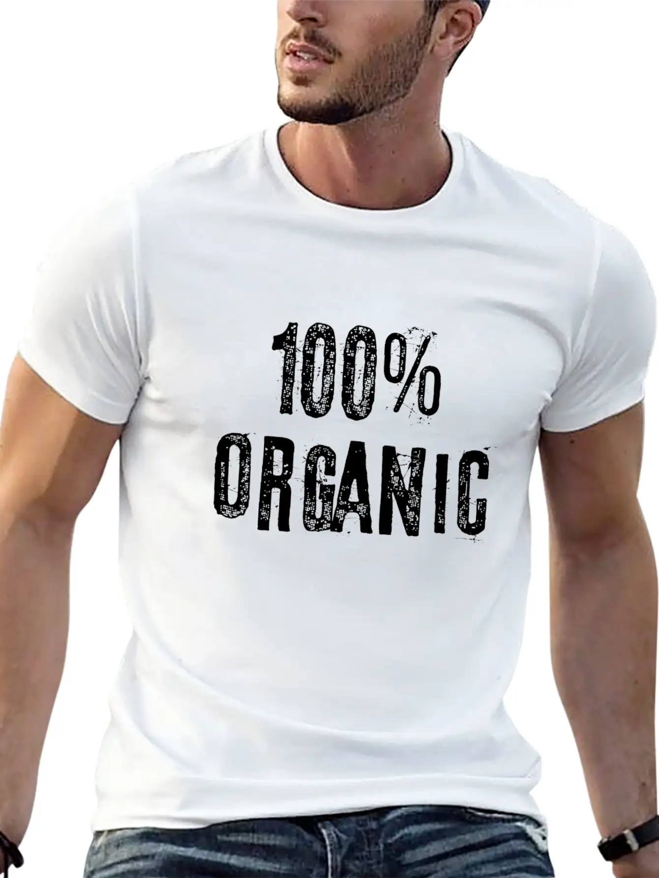100 Percent Organic Basic Graphic T-Shirt – Daily Comfort In Soft Cotton