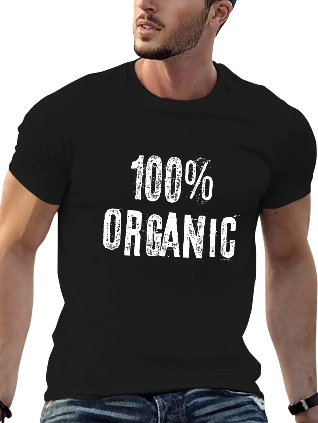 100 Percent Organic Basic Graphic T-Shirt – Daily Comfort In Soft Cotton