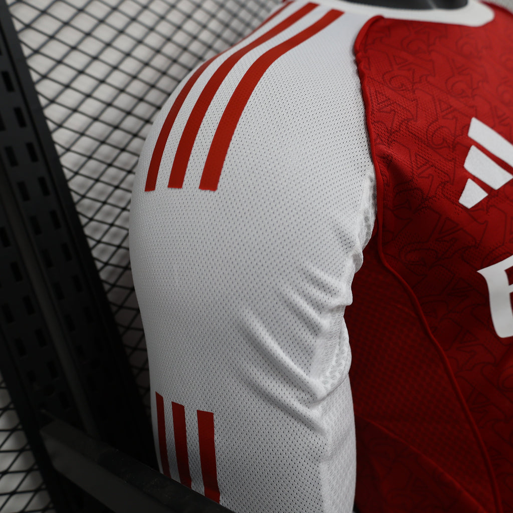 2025-26 Arsenal Home Player Version Long Sleeve Jersey - Men's