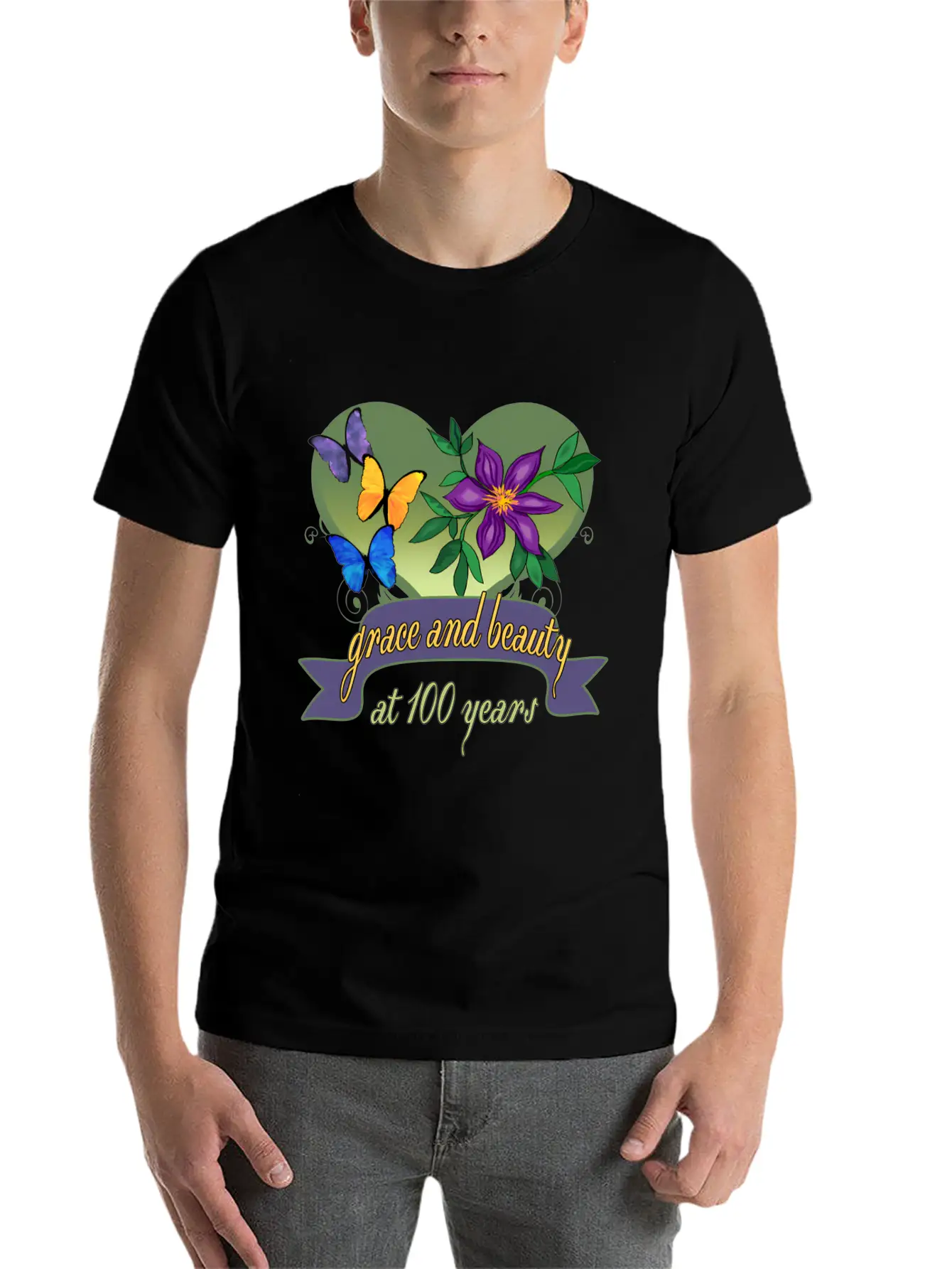 100Th Grace And Beauty Happy 100Th Unisex Casual T-Shirt – Clean Design For Daily Comfort