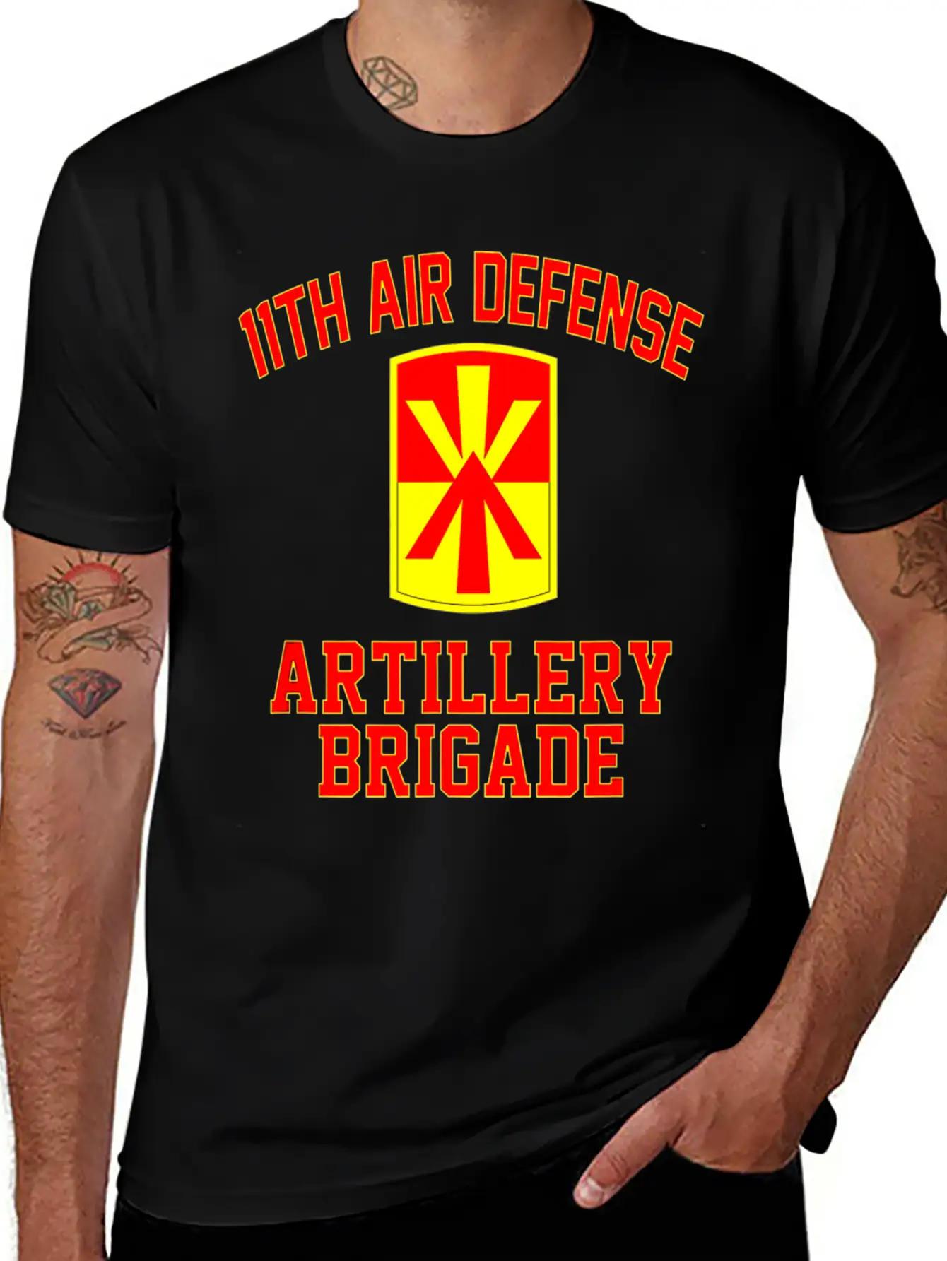 11th Air Defense Artillery Brigade Veteran Fathers Essential Unisex Summer Tee – Soft Cotton Casual Fit