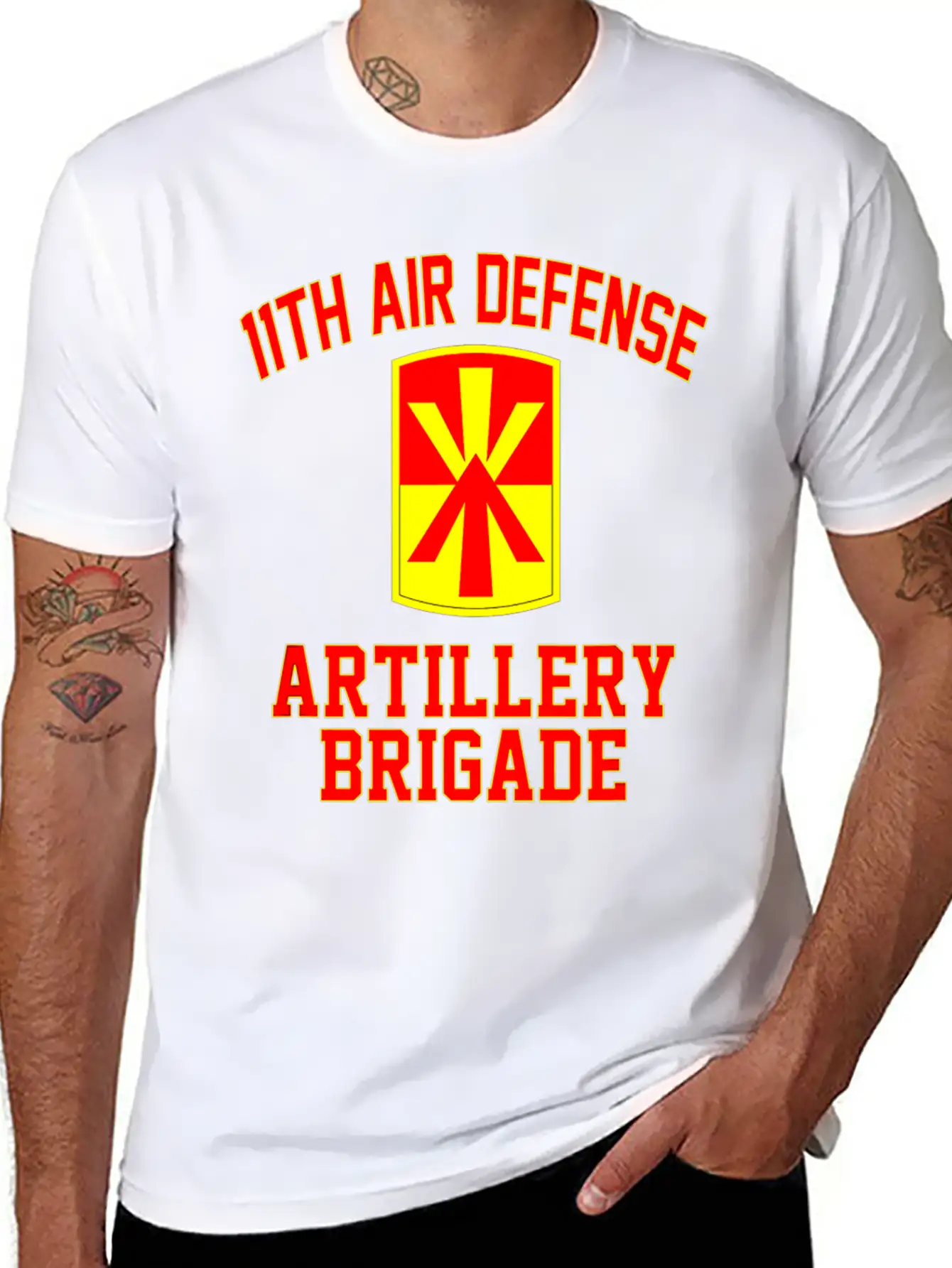 11th Air Defense Artillery Brigade Veteran Fathers Essential Unisex Summer Tee – Soft Cotton Casual Fit