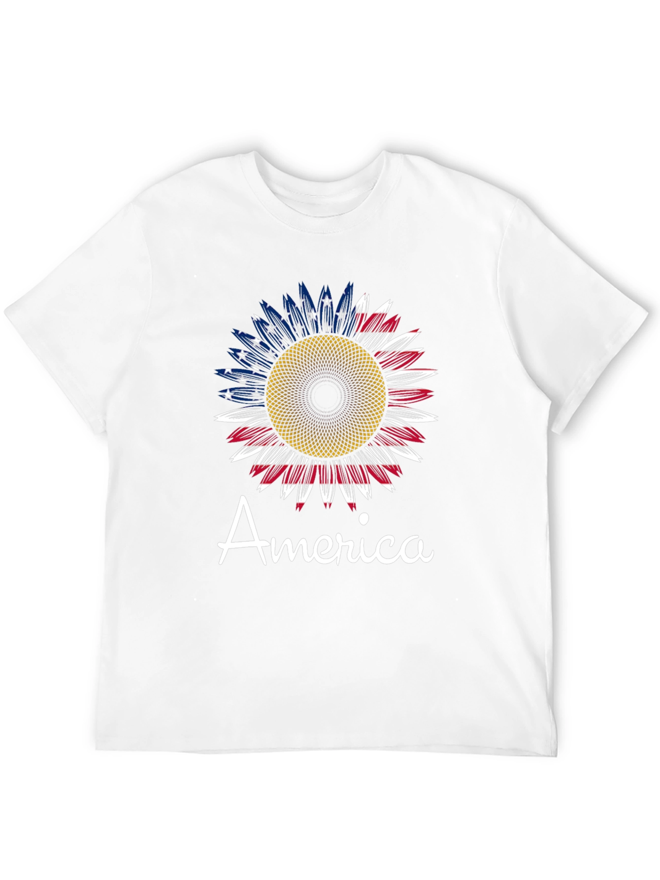 American Flag Sunflower Graphic Tee