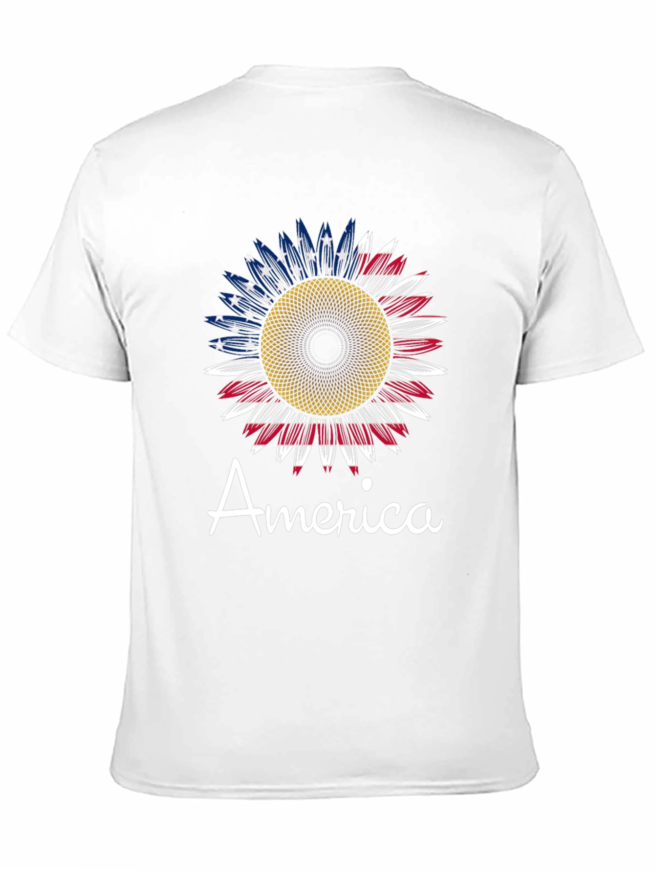 American Flag Sunflower Graphic Tee