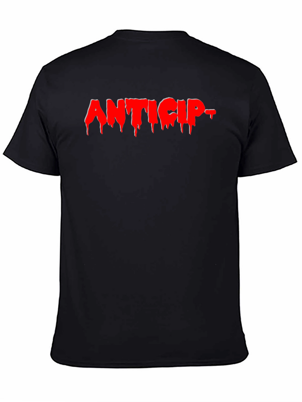 Anticip T-Shirt - Graphic Print Black Tee