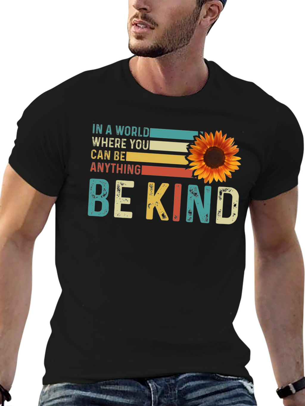 Be Kind Sunflower Graphic Tee