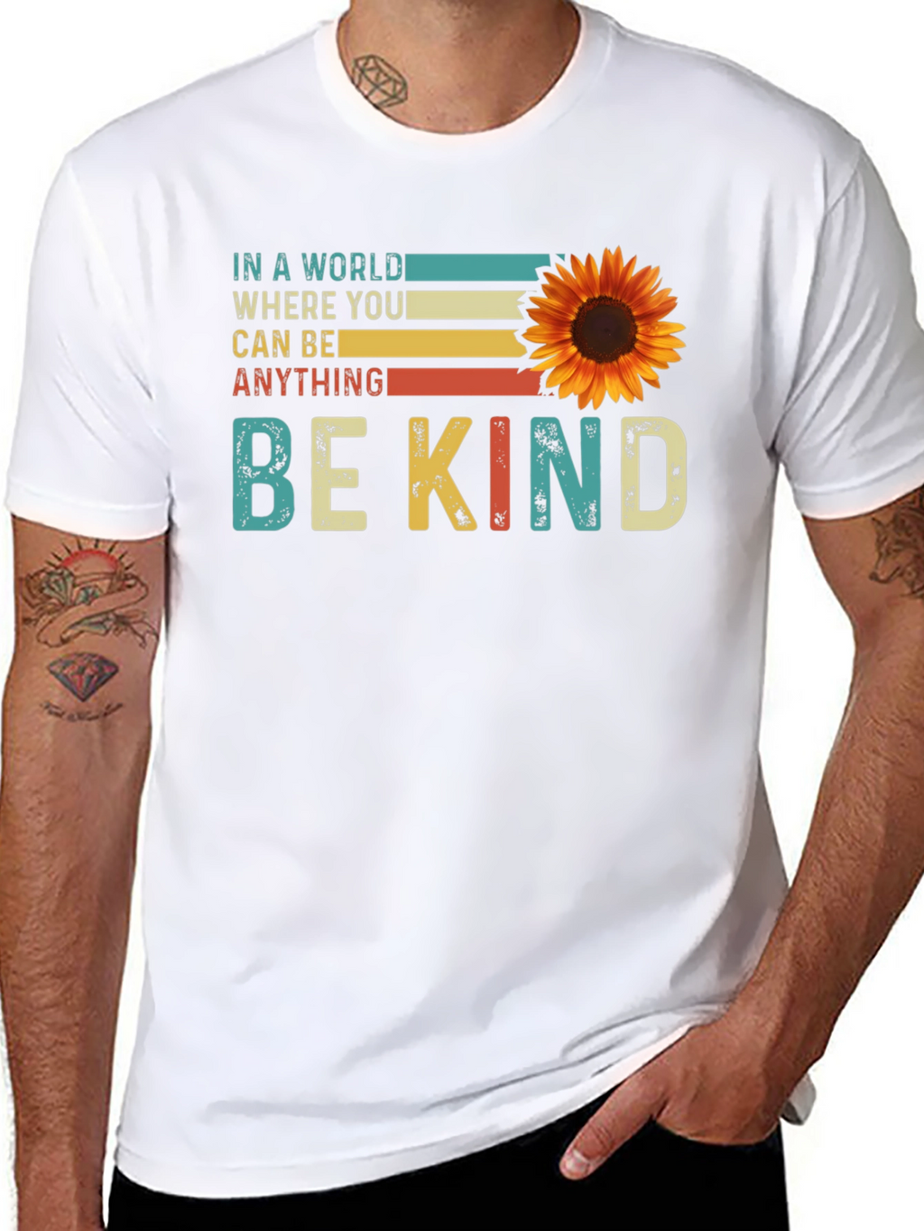 Be Kind Sunflower Graphic Tee