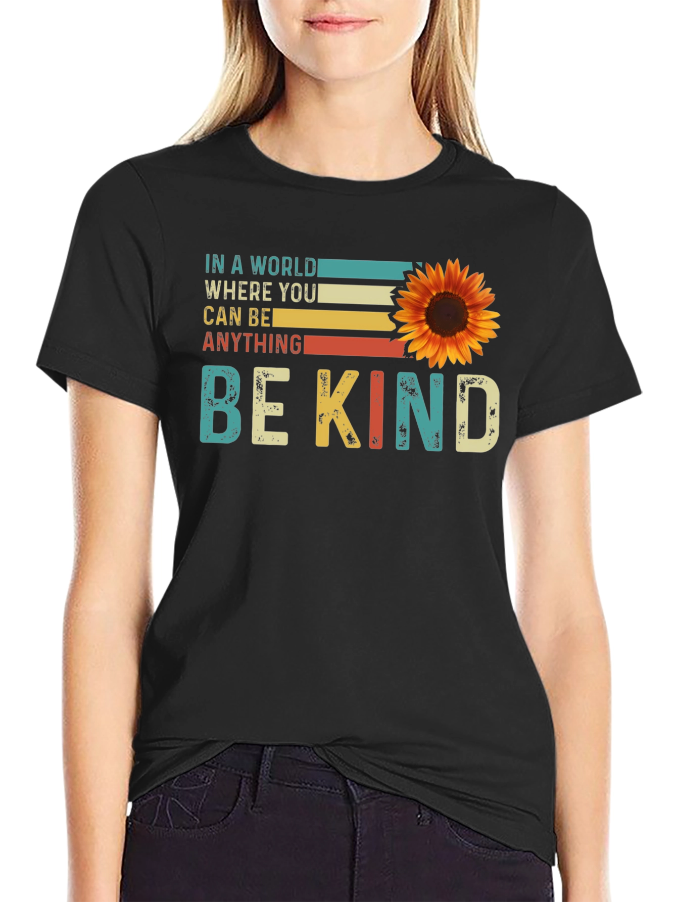 Be Kind Sunflower Graphic Tee