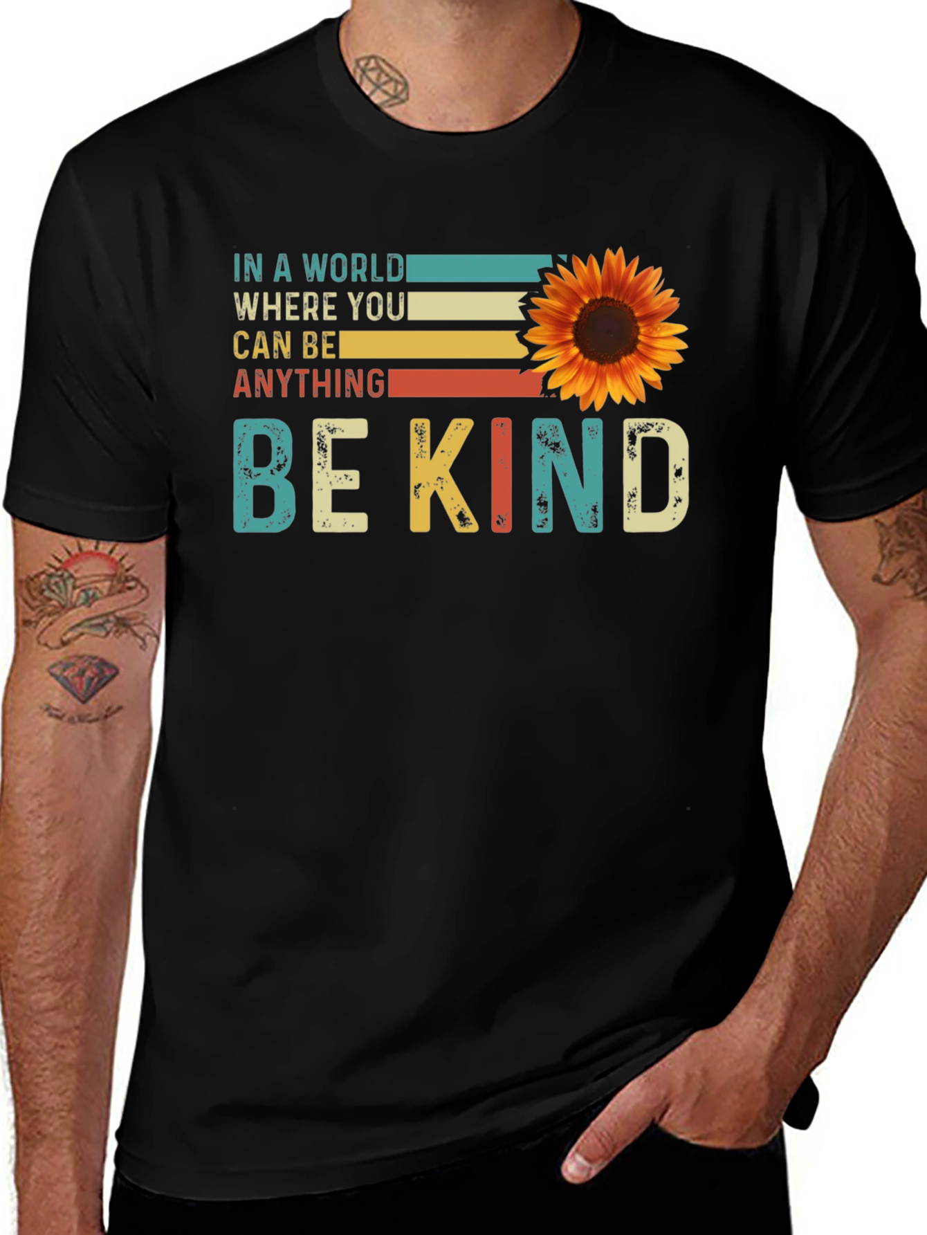 Be Kind Sunflower Graphic Tee