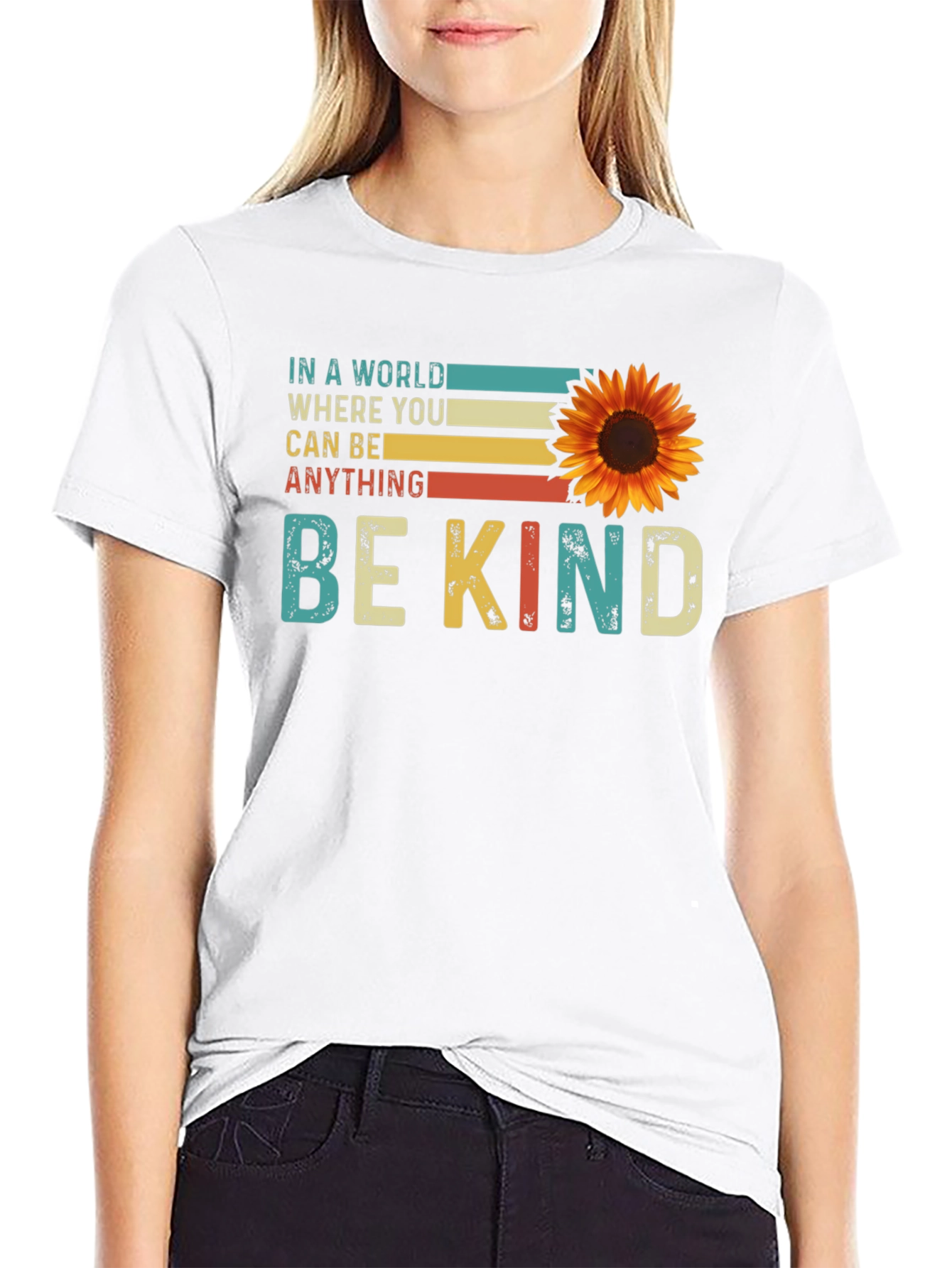 Be Kind Sunflower Graphic Tee
