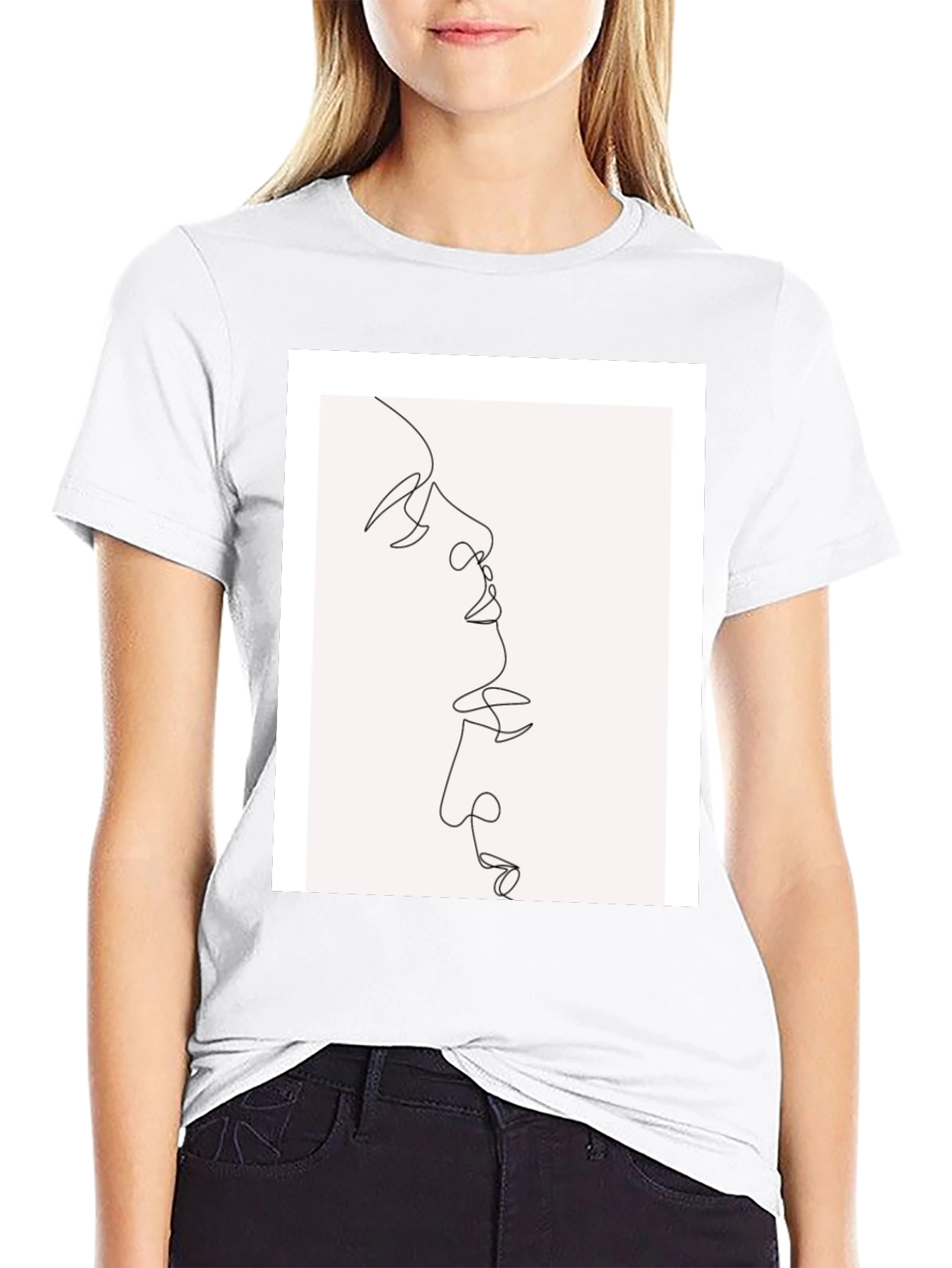 Abstract Line Art Graphic Tee