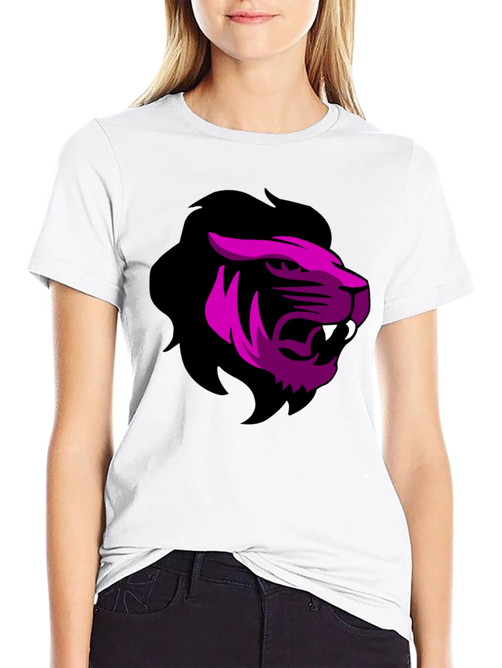 Bold Lion Graphic Tee - Black T-Shirt
