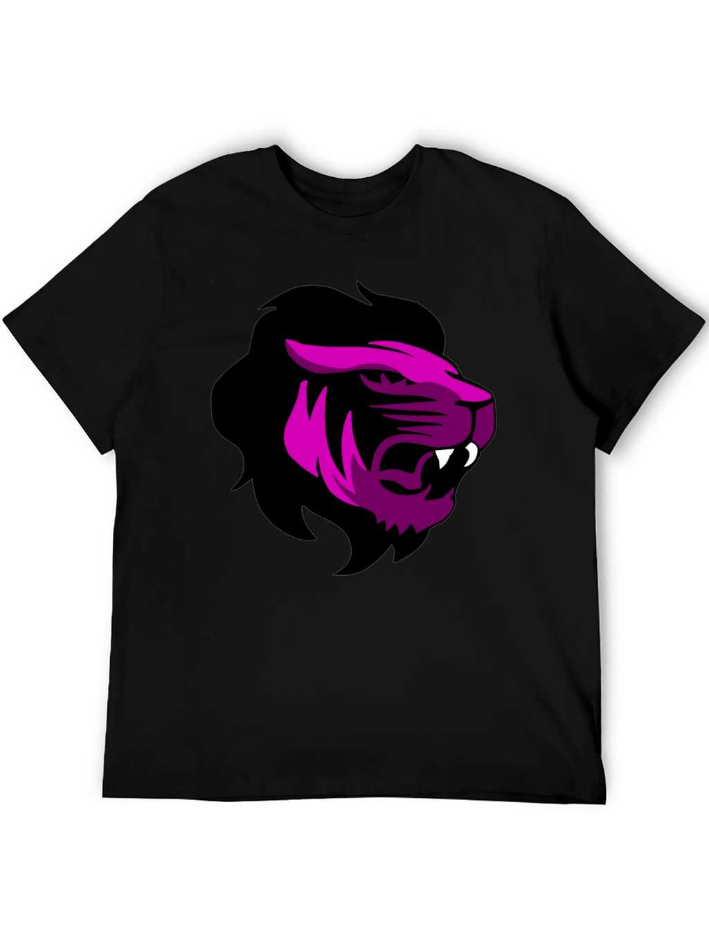Bold Lion Graphic Tee - Black T-Shirt