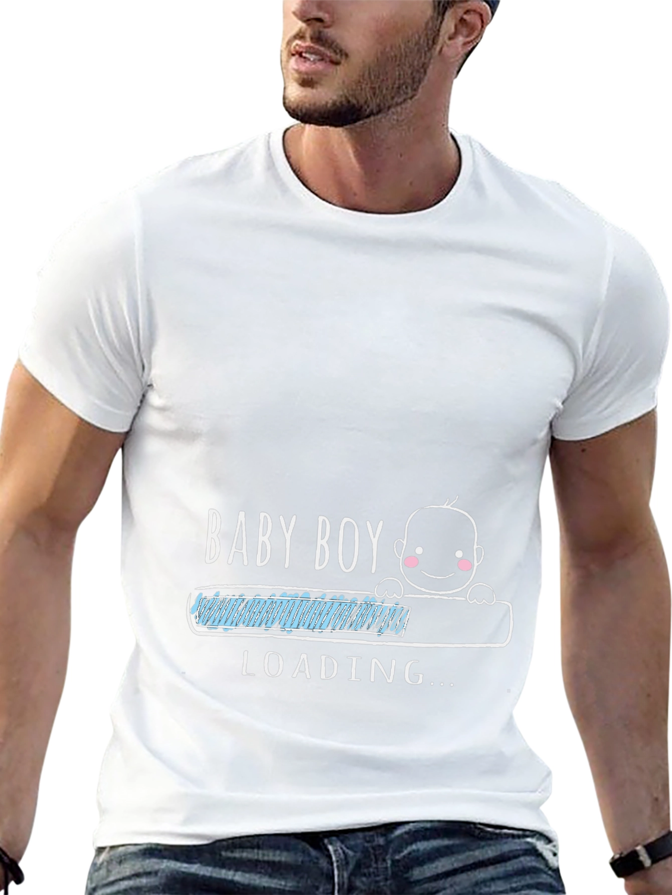 Baby Boy Loading T-Shirt - Expecting Dad Tee