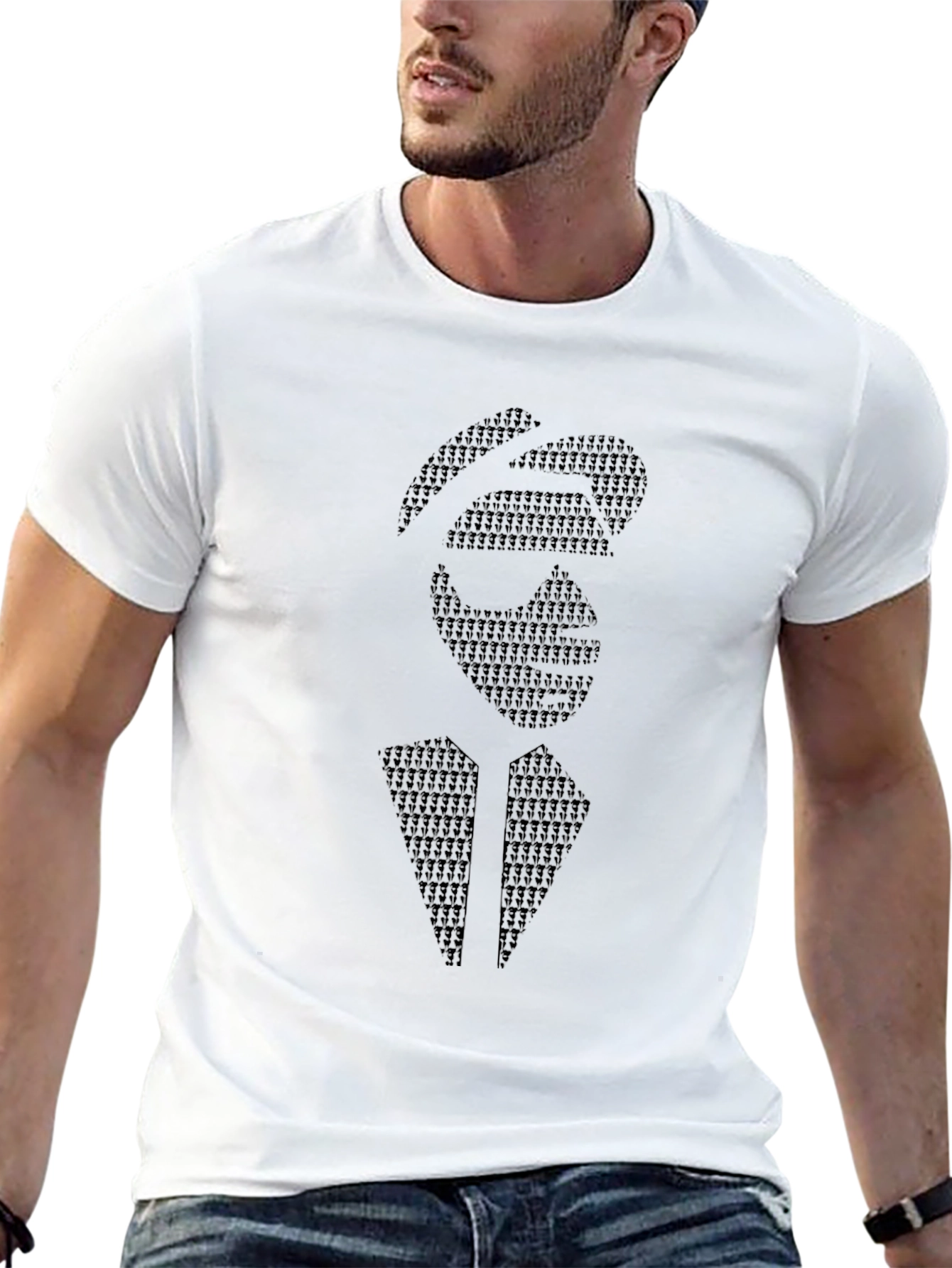 Abstract Graphic Black T-Shirt