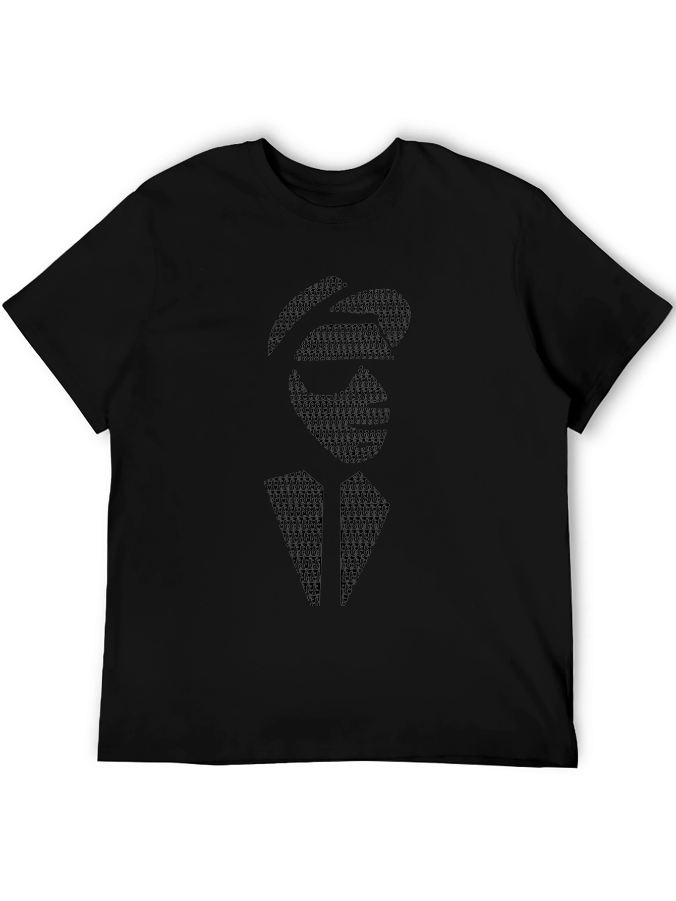 Abstract Graphic Black T-Shirt