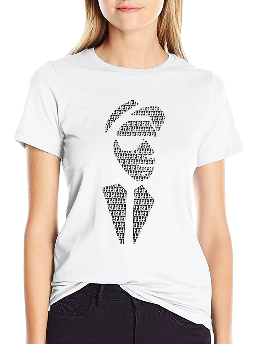 Abstract Graphic Black T-Shirt