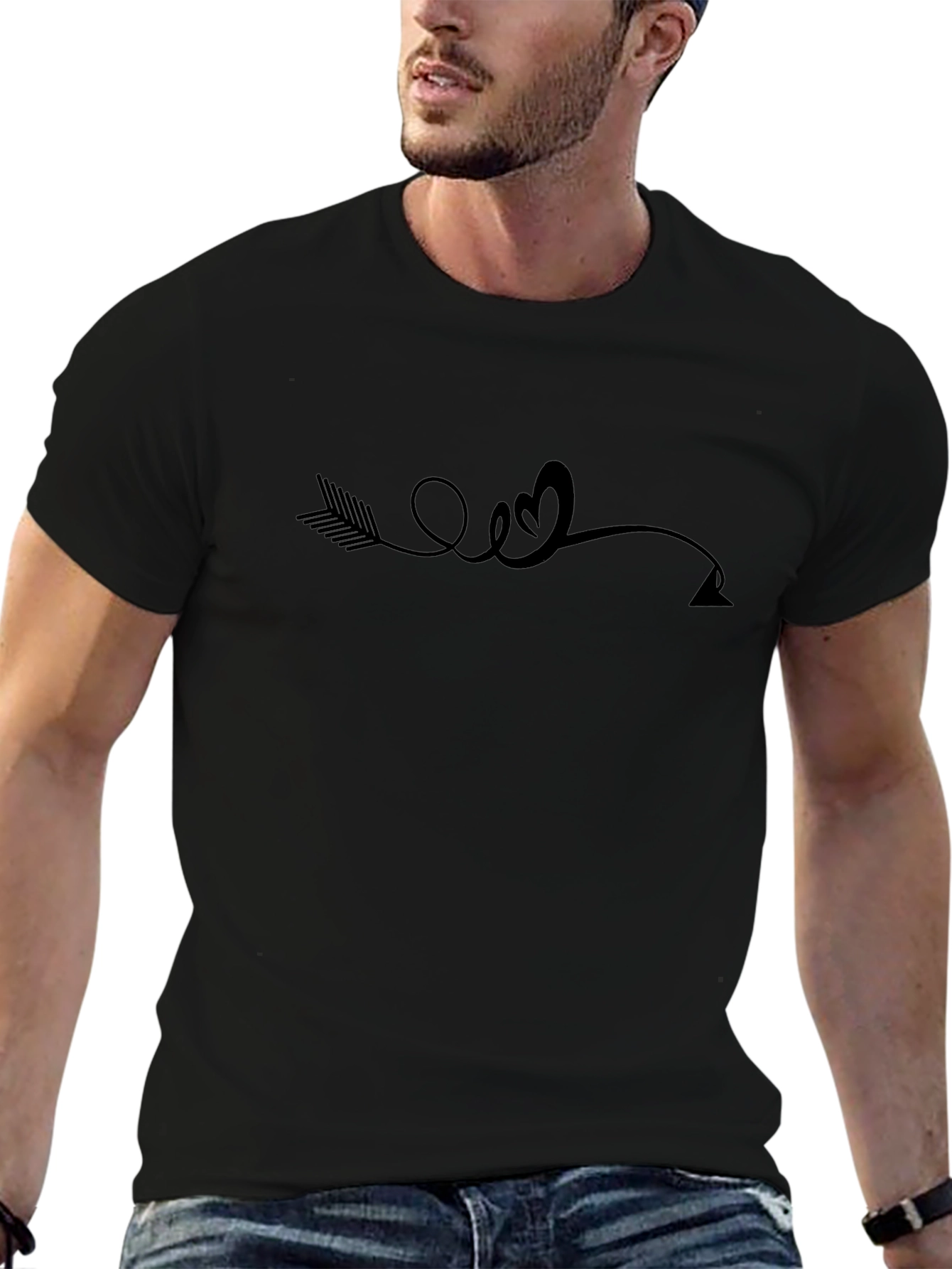 Arrow Heart Love Graphic T-Shirt