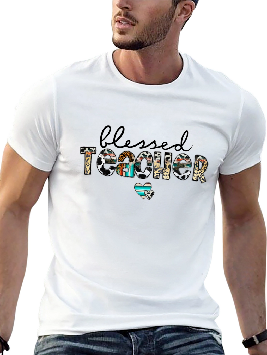 Blessed Teacher Graphic T-Shirt