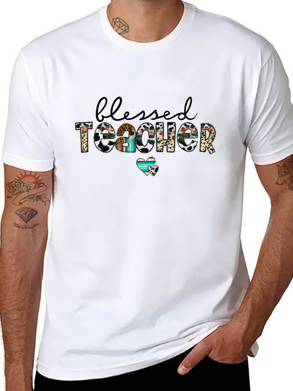 Blessed Teacher Graphic T-Shirt