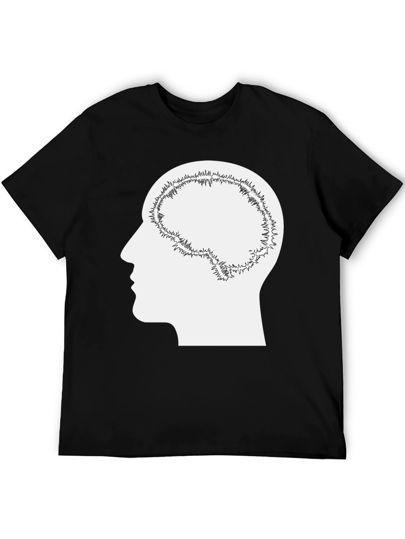 Brain Silhouette Graphic Tee - Unisex
