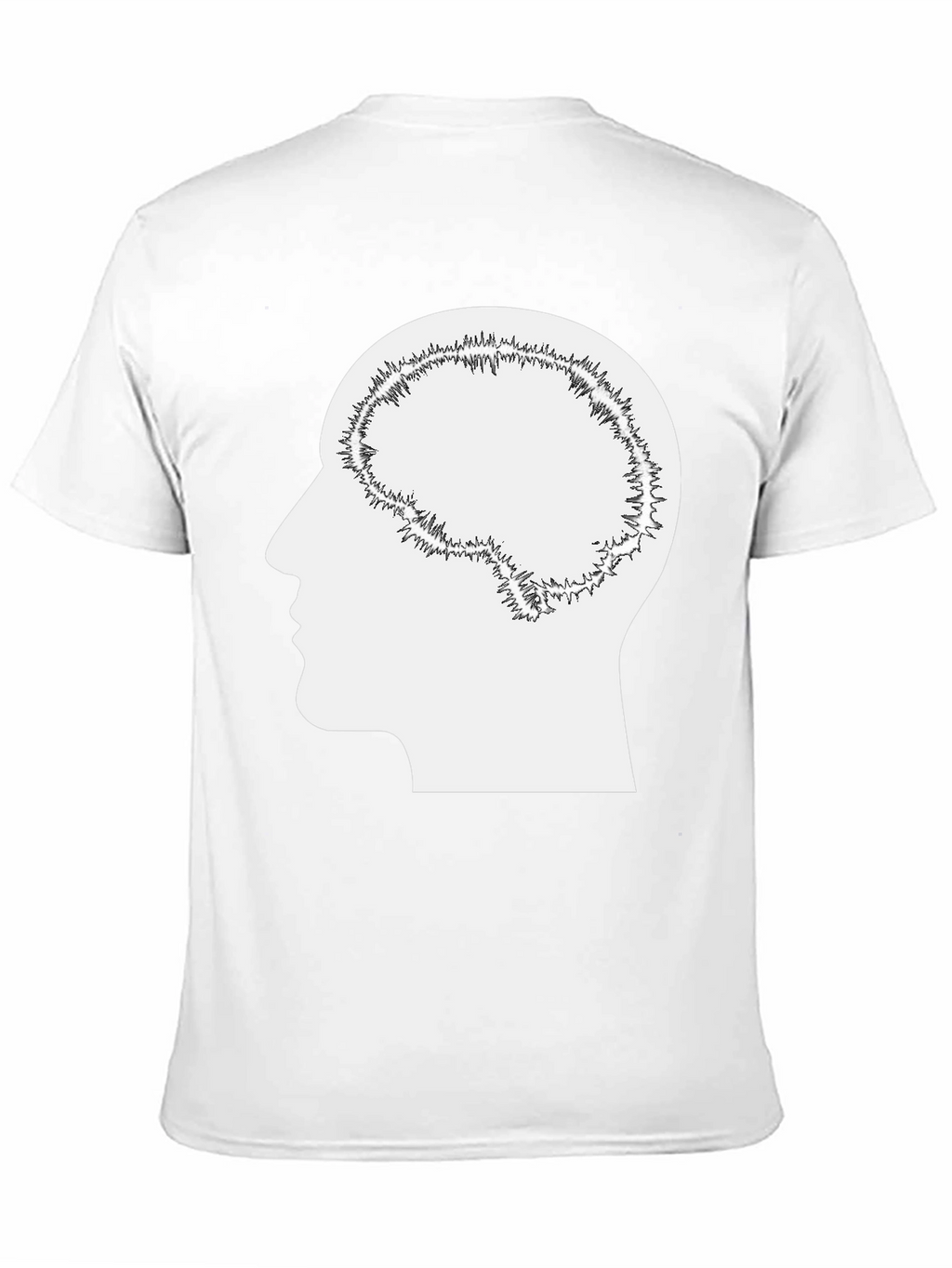 Brain Silhouette Graphic Tee - Unisex