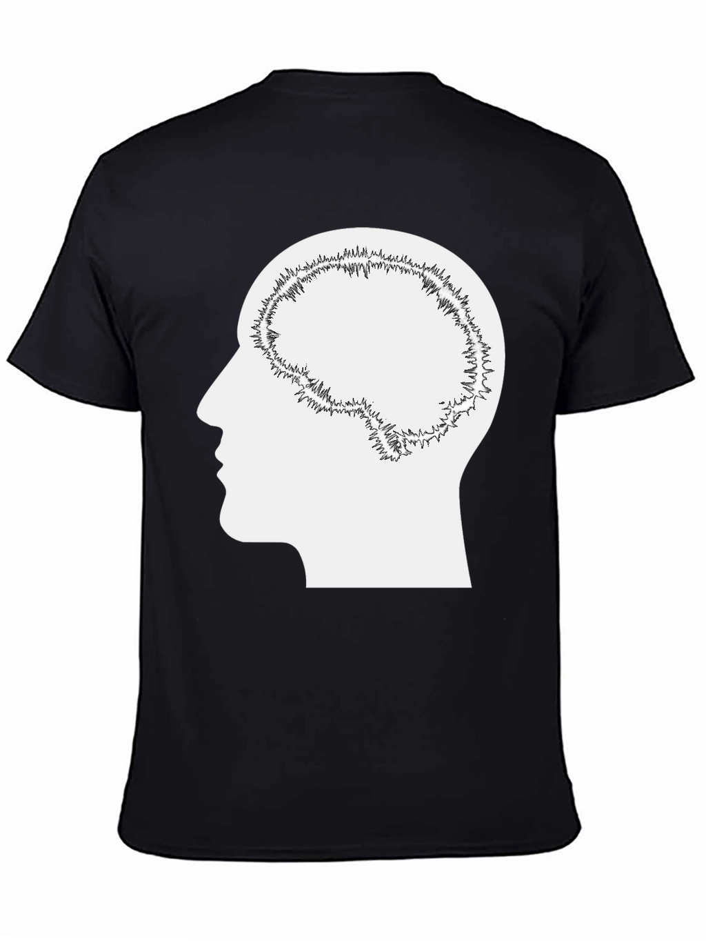 Brain Silhouette Graphic Tee - Unisex
