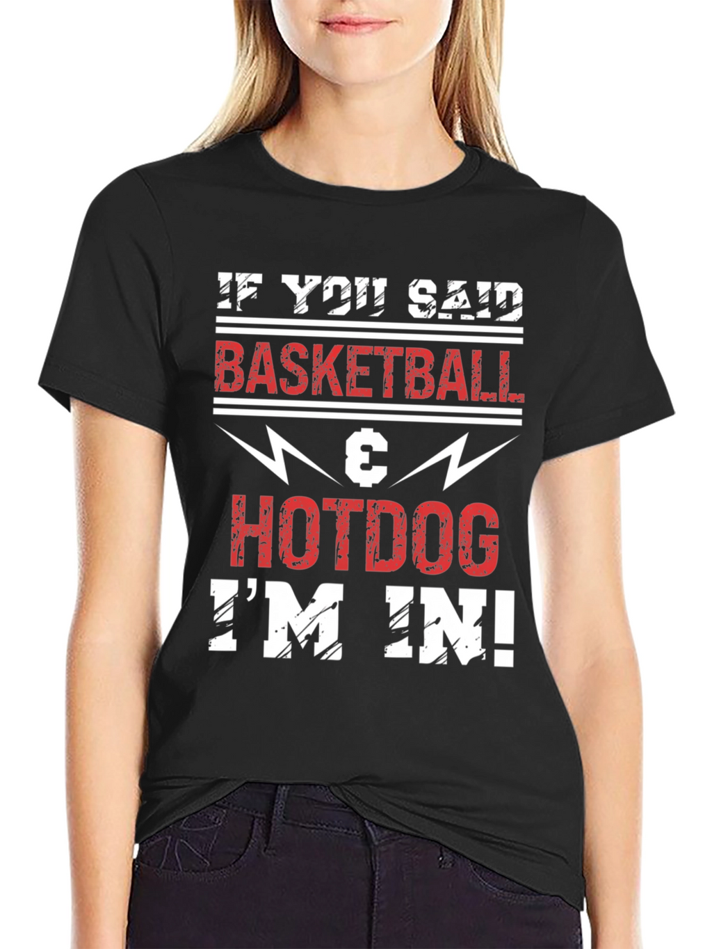 Basketball & Hotdog T-Shirt - Im In!