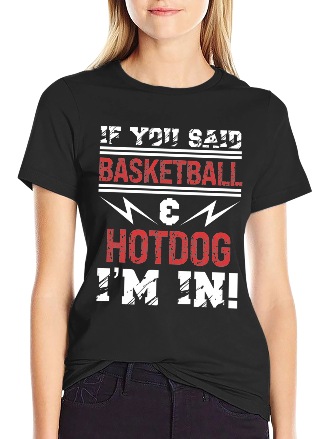 Basketball & Hotdog T-Shirt - Im In!