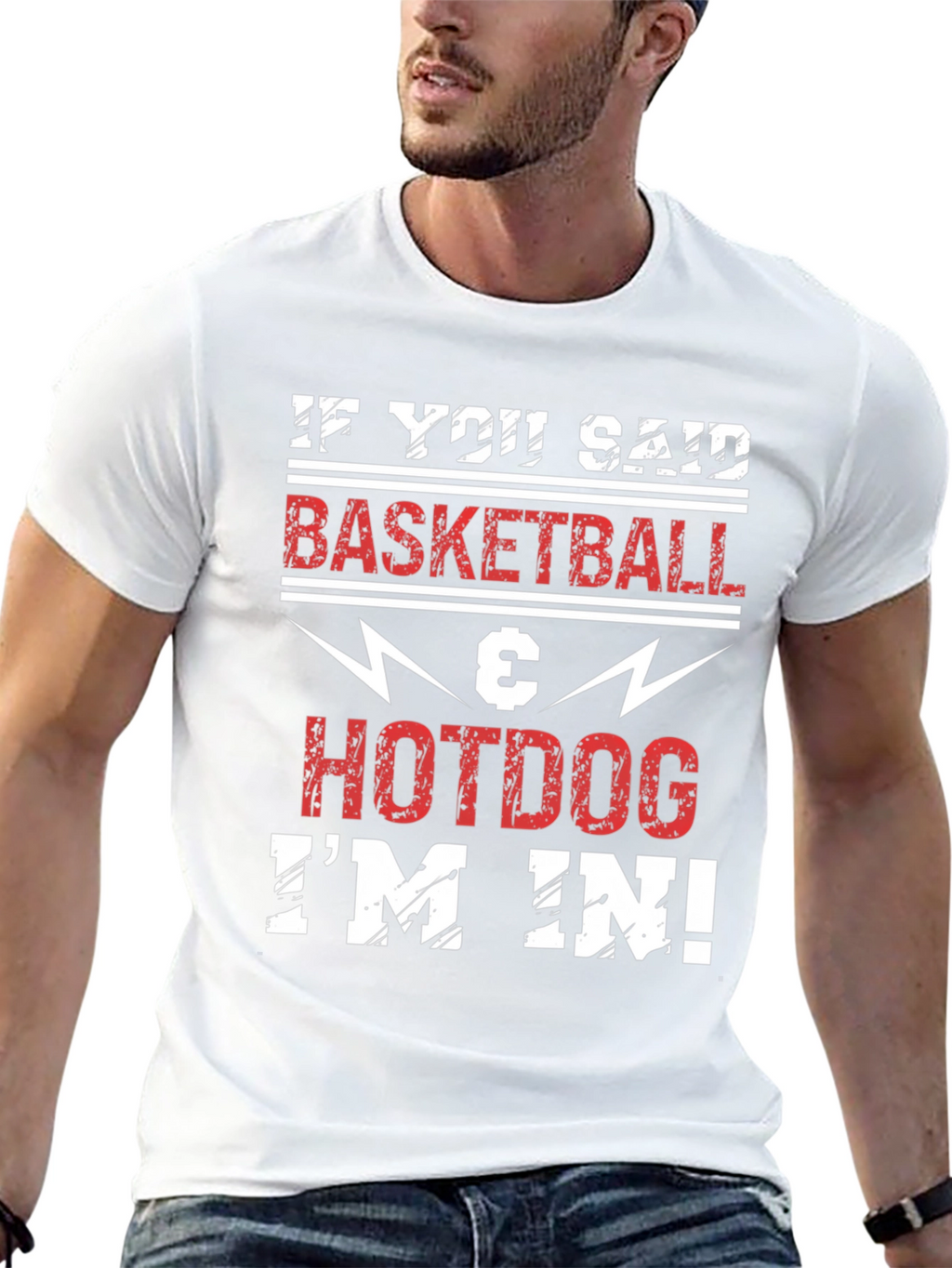 Basketball & Hotdog T-Shirt - Im In!