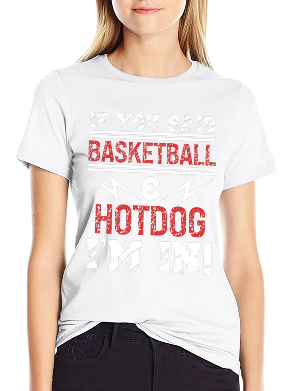 Basketball & Hotdog T-Shirt - Im In!