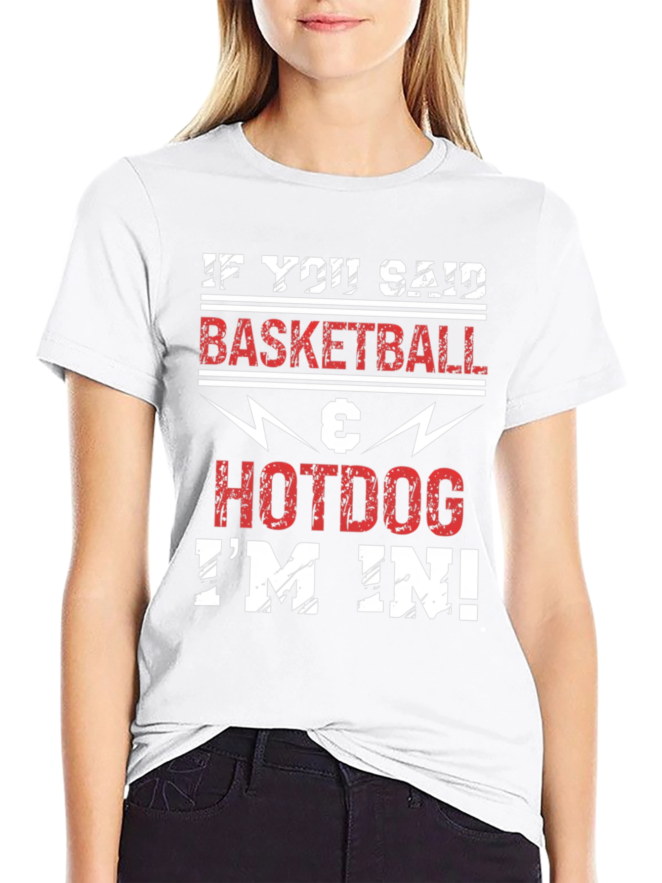 Basketball & Hotdog T-Shirt - Im In!